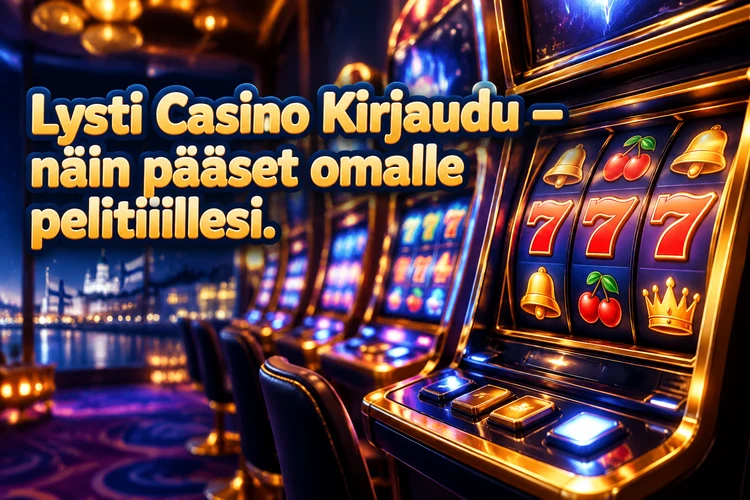 Lysti Casino Kirjaudu - näin pääset omalle pelitilillesi