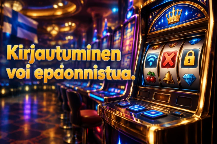 Kirjautuminen voi epäonnistua
